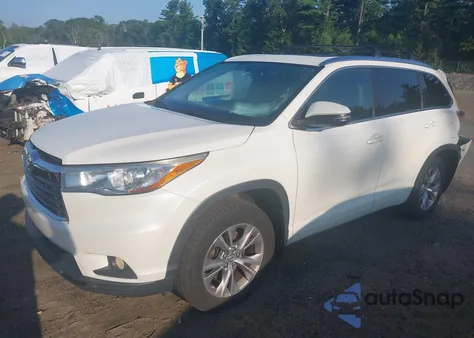 2015 Toyota Highlander Xle V6 from USA, damaged, VIN 5TDJKRFH8FS109182